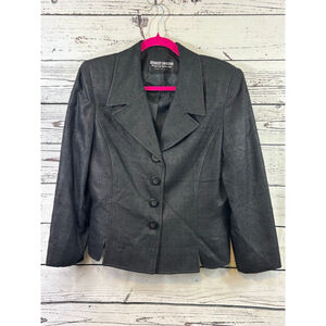Women's HERBERT GROSSMAN Black Blazer Jacket Size 12